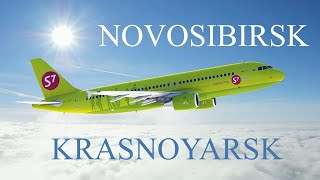 АВИОКОМПАНИЯ S7 НОВОСИБИРСК  КРАСНОЯРСК  AIRLINE S7 NOVOSIBIRSK  KRASNOYARSK [upl. by Gabrielson]