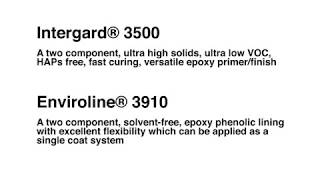 Intergard 3500 and Enviroline 3910 from AkzoNobel [upl. by Ciredor]