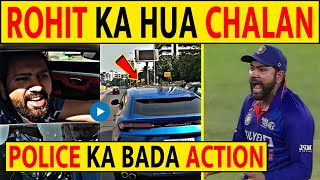 BREAKING ROHIT FINED 3 TIMES FOR OVERSPEEDING CAR BEFORE MATCH VS BANGLADESH rohitsharma [upl. by Aitra]