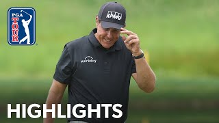 Phil Mickelson shoots 6under 64  Round 1  Travelers Championship 2020 [upl. by Ennazor751]