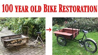 100 year old Cargo Bike Restoration [upl. by Luht]