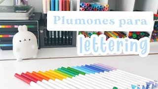 Plumones para lettering 👀  Mis recomendados 🌸  Notessbynina [upl. by Nur]