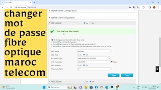 changer mot de passe fibre optique maroc telecom [upl. by Serle809]