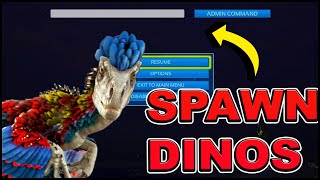 Ark How To Spawn Dinos Quick and Easy Tutorial Spawn any Dino You Need [upl. by Nosrettap]