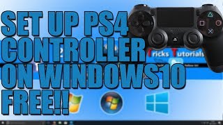 How to Connect PS4 Controller to Windows 10 81 OR 7 PC  Play PS4 Controller Wireless [upl. by Cyrille335]