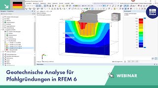 Webinar  Geotechnische Analyse für Pfahlgründungen in RFEM 6 [upl. by Koslo]