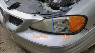 Restore Headlights in Less Than 5 Minutes Cheap amp Easy [upl. by Atiuqcir917]