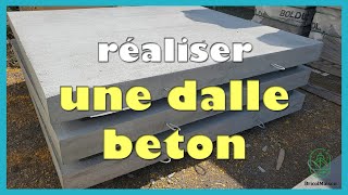 Comment réaliser une dalle béton [upl. by Enyehc446]