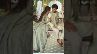 Sajal Ali bridal shoot  Ahad Raza Mir with his wife  Dressing [upl. by Krid397]