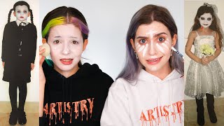 RECREATING CHILDHOOD HALLOWEEN LOOKS WITH MY SISTER [upl. by Stead]