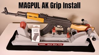 How to install a Magpul MOE AK Grip on any AK47 [upl. by Htebzile]