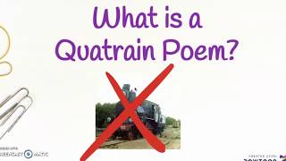 Learn the features of a quatrain poem [upl. by Strait]