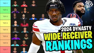 UPDATED Top30 Dynasty WR Rankings 2024 Season [upl. by Arrol]