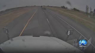 Video Dashcam captures dramatic video of crash involving motorhome and semi [upl. by Vinita]