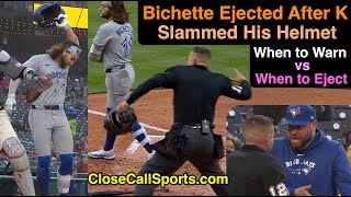 E39  Bo Bichette Ejected for Helmet Slam Umpire Jonathan Parra Deemed Extremely Severe [upl. by Berri782]