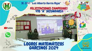 LOGROS AREA MATEMATICA 2024 [upl. by Jacenta]