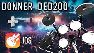 Connecting the DONNER DED200 Electronic Drums with Garageband iOS [upl. by Seow]