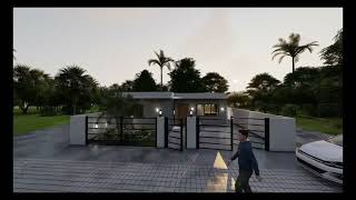 Sketchup House Design 6 EXT INT  Enscape 24 Realtime Rendering [upl. by Anivel975]