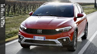 2022 Fiat TipoRED  Driving Interior Exterior 2022 Fiat Tipo Cross Station Wagon [upl. by Anitselec]