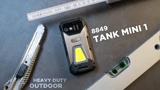 8849 Tank Mini 1 Unboxing amp Review Kompaktes 43quot Outdoor Smartphone mit Entfernungsmesser [upl. by Auston796]