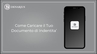 Denarius Tutorial  How to Upload ID for KYC Italian [upl. by Frodina]