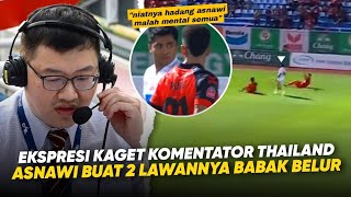 Reaksi Komentator Liga Thailand  Melihat Kekuatan Otot Asnawi di Laga Port Fc vs Prachuap Fc [upl. by Haliled700]