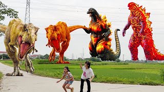 Khủng long bạo chúa đại chiến Godzilla ngoài đời thật p102 DinosaurGodzilla In Real Life [upl. by Brunelle]