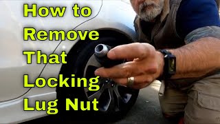 How to Remove Locking lug Nuts with No Key Hacks and Tools [upl. by Ognimod]