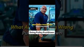 Mistakes observed in Pulley PushDown  triceps exercise mistakes short [upl. by Nyladgam699]