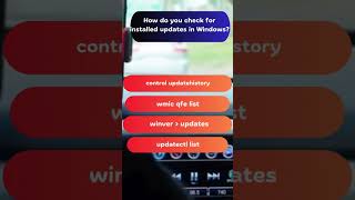 How to Check for Installed Updates in Windows quiz [upl. by Berke]