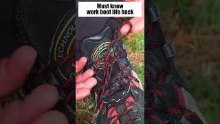 Keep Your Work Boots Tied With This Simple Trick [upl. by Eninahpets]