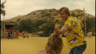 Cliff Booth punched a Hippie at Spahn Ranch Scene 1080p  Once Upon A Time In Hollywood 2019 [upl. by Lissa]