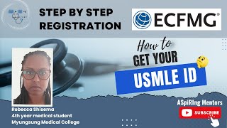 How to get a USMLE ID StepbyStep ECFMG Registration [upl. by Oribelle]