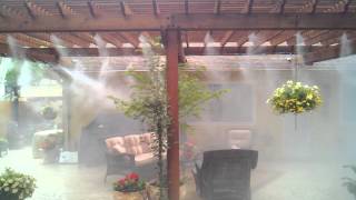 Outdoor Cooling  Outdoor Misting System [upl. by Mattland]