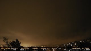 Timelapse Cam 1  Natt til 11 november 2024 [upl. by Latihs886]