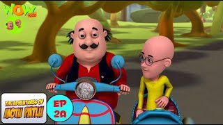 Motu Patlu Cartoons In Hindi  Animated cartoon  Scooter race  Wow Kidz [upl. by Oidgime471]