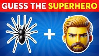 Guess the Superhero by Emoji 🕷🦸 Marvel amp DC Superheroes Emoji Quiz [upl. by Airad]