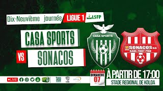 🔴 Suivez le match Casa Sports vs Sonacos 19ème journée Ligue 1 saison 20232024 [upl. by Oker]