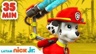 PAW Patrol Patrulla de cachorros  35 minutos de los MEJORES rescates  Nick Jr en Español [upl. by Baldridge]