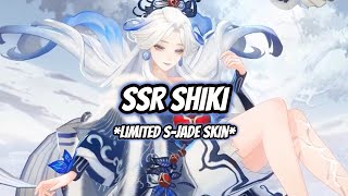 ONMYOJI NEW SSR SHIKI SKIN INGAME 3D MODEL LIMITED SJADE SKIN [upl. by Par]