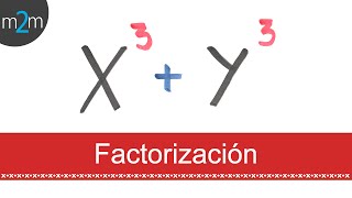 Factorización de una suma de cubos x³  y³ [upl. by Dippold730]