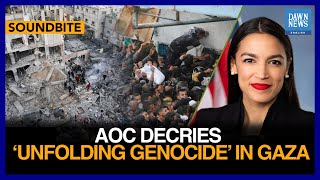 Full Speech AOC Decries ‘Unfolding Genocide’ In Gaza  Dawn News English [upl. by Karas365]