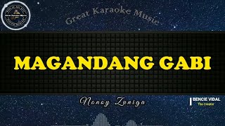 Magandang Gabi KARAOKE Nonoy Zuniga [upl. by Ivey]