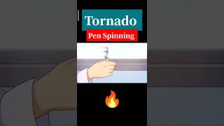 TORNADO PEN SPINNING TUTORIAL FOR BEGINNERS 😎penspinnig anime shorts [upl. by Airym]