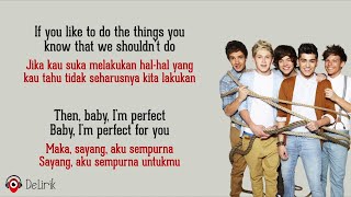 Perfect  One Direction Lirik Lagu Terjemahan [upl. by Nnaillek843]