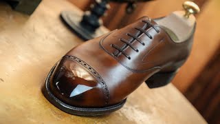 Traditional and Classic Shoe Care Edward Green Quarter Brogues [upl. by Oehsen43]