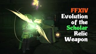 FFXIV Evolution of the Scholar Relic Weapon Feat WoD Battle theme Hamartomania [upl. by Christi]