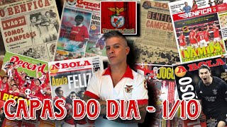 BENFICAREVISTA IMPRENSA 1 Outubro ÁGUIAS GANHAM EM ALVALADE E PUPILOS DE LAGE CONFIANTES 🦅🔴 [upl. by Musette]