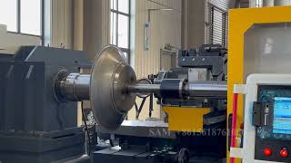 Blowers inlet cone spinning forming machine [upl. by Amarillas]