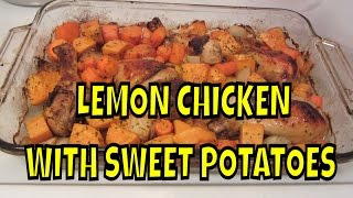 Lemon Chicken Drumsticks with Sweet Potatoes [upl. by Amek584]